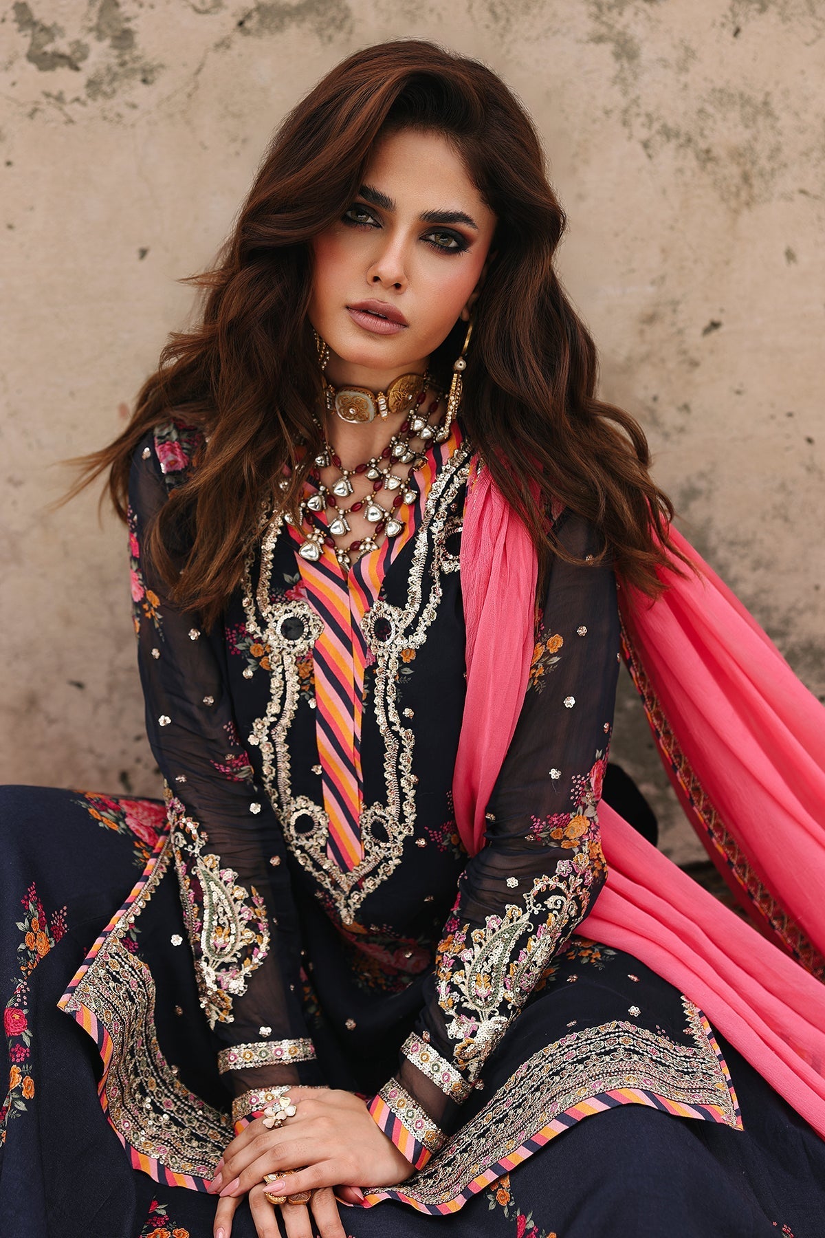 Charizma | Vasal Chiffon 25 | VSL25-29 B - Pakistani Designer Dress - by Charizma - Type : Ladies Clothes - 100% Original at Saira Sultan