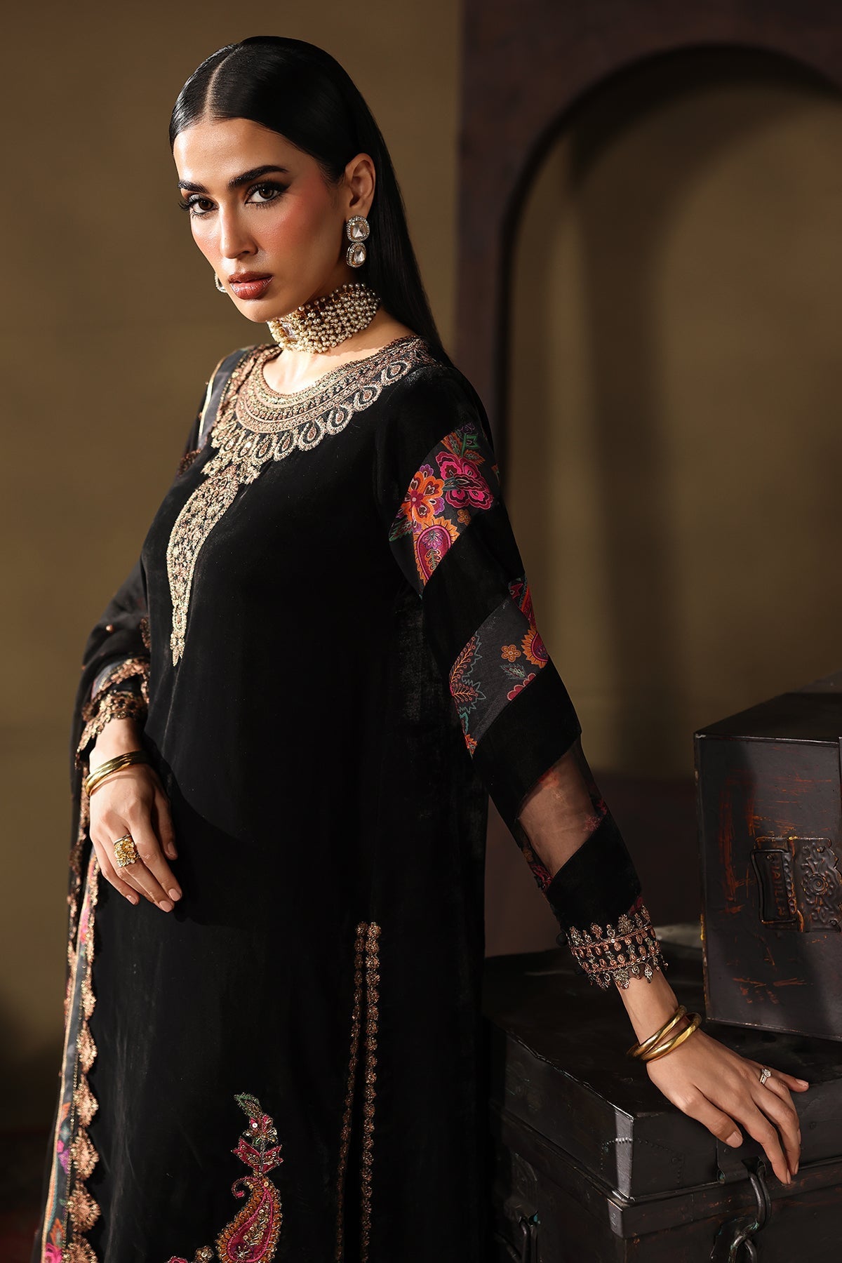 Charizma | Signora Velvet 25 | CVT5-01 by Charizma - Designer Dress  - Type : Ladies Clothes - Available at Saira Sultan - 100% Original 