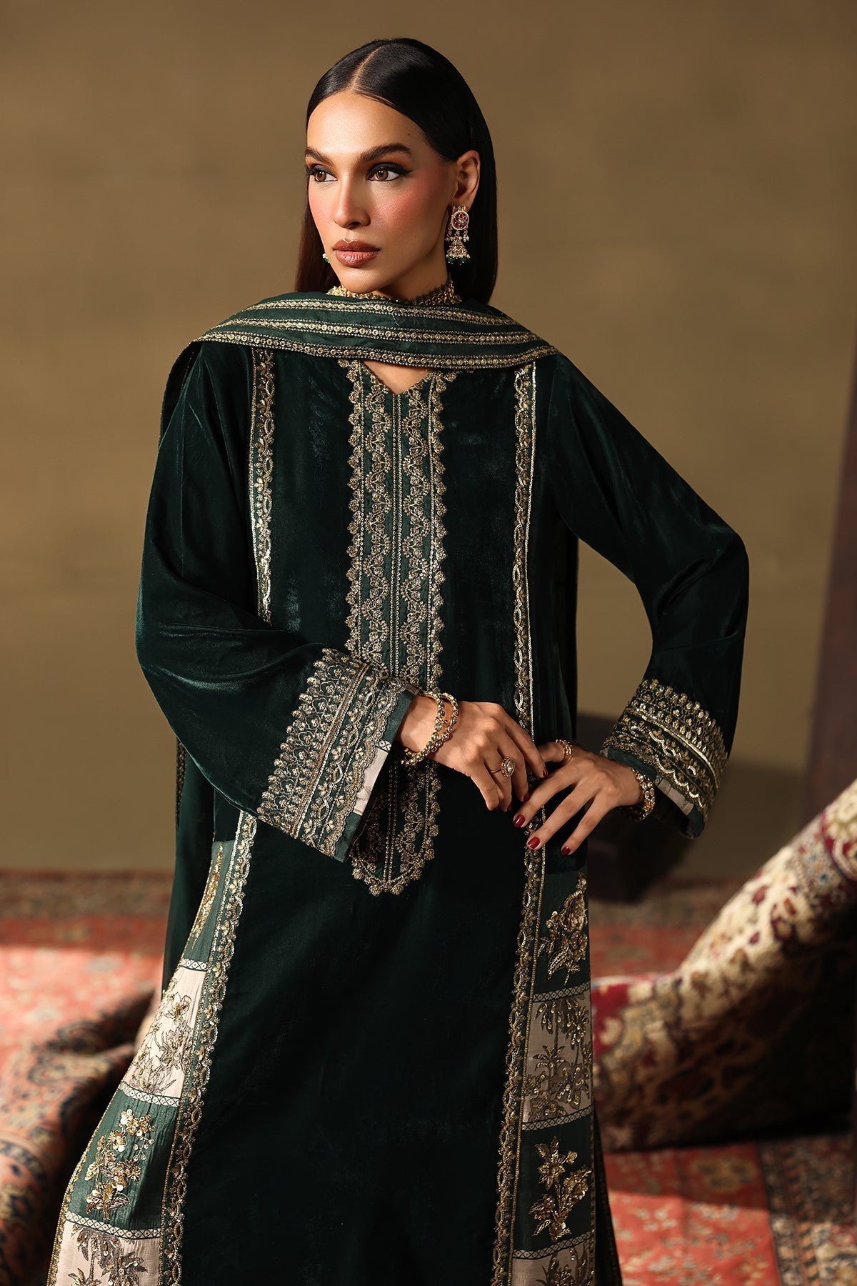 Charizma | Signora Velvet 25 | CVT5-05 by Charizma - Designer Dress  - Type : Ladies Clothes - Available at Saira Sultan - 100% Original 