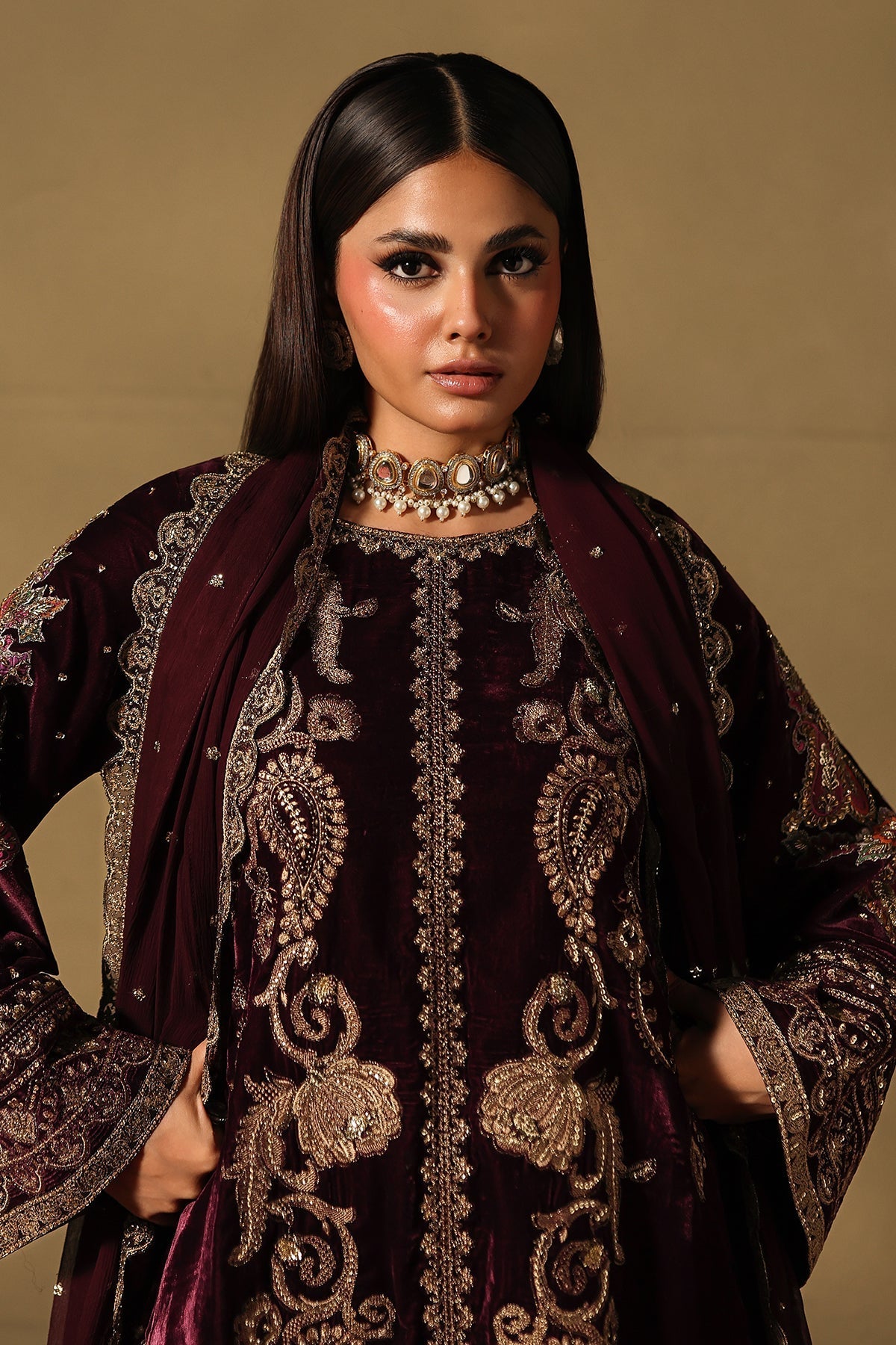 Charizma | Signora Velvet 25 | CVT5-06 by Charizma - Designer Dress  - Type : Ladies Clothes - Available at Saira Sultan - 100% Original 