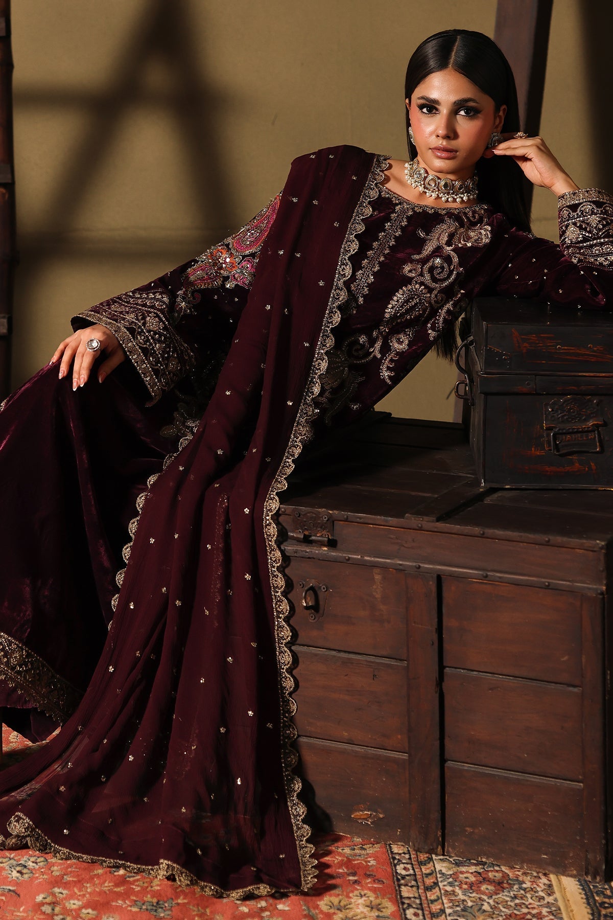 Charizma | Signora Velvet 25 | CVT5-06 by Charizma - Designer Dress  - Type : Ladies Clothes - Available at Saira Sultan - 100% Original 