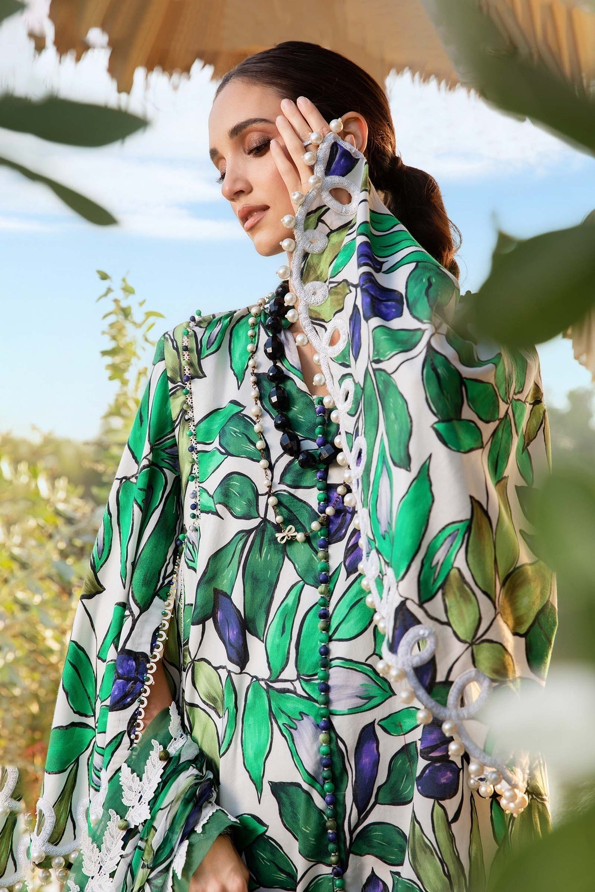 Maria B | M Prints 25 | MPT-2505-A L White Lawn