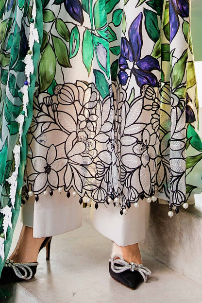Maria B | M Prints 25 | MPT-2505-A M White Lawn