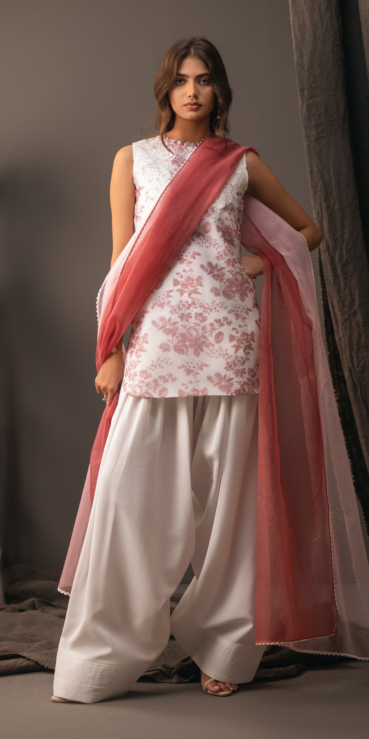 Erum Khan | Beyond Basic | FLORAL ALLURE - Pakistani Designer Dress - by Erum Khan | Type: Ladies Clothes - 100% Original at Saira Sultan