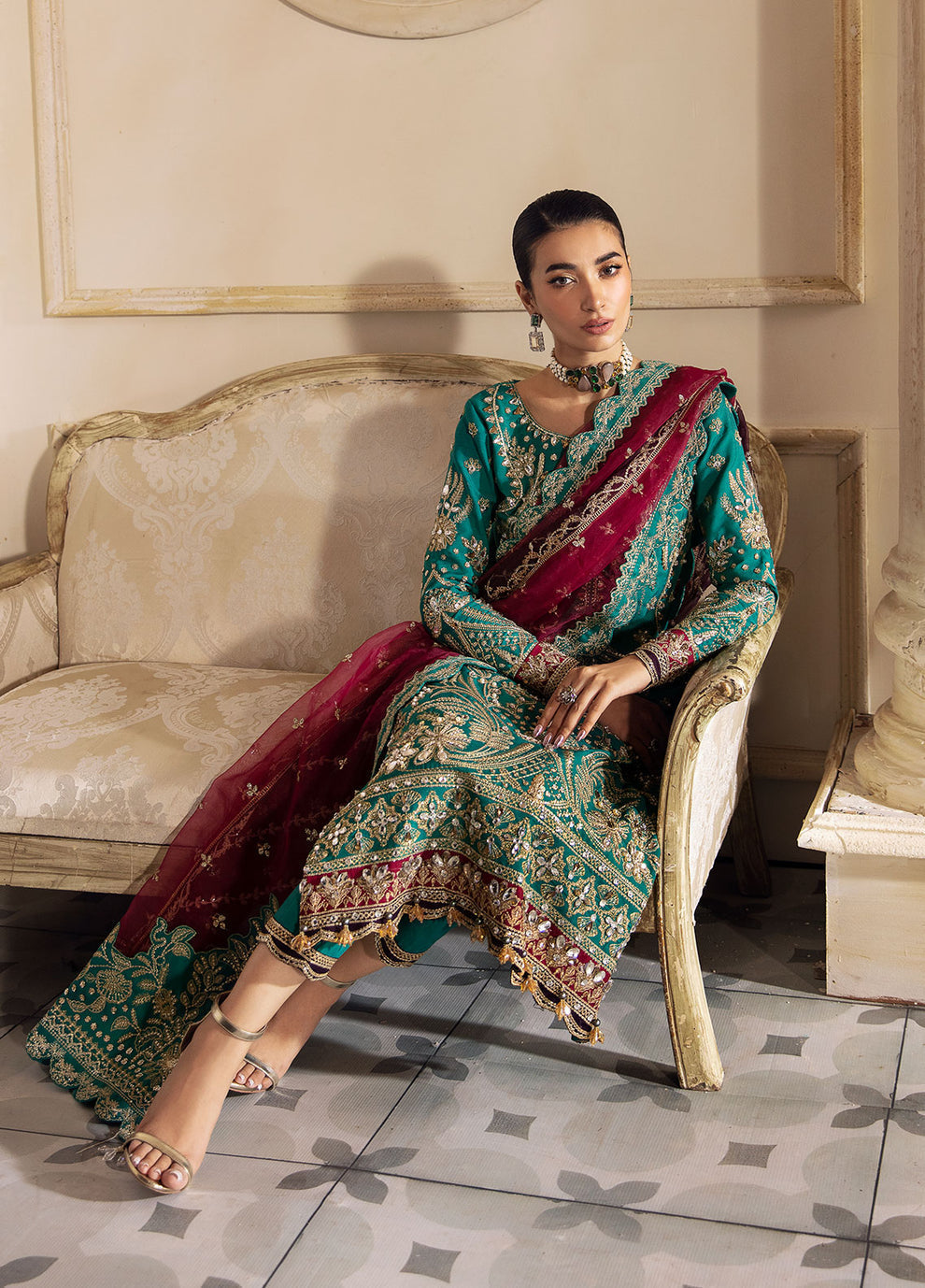 Gulaal | Wedding Formals | Amirah GL-WS-23V1-40 - Pakistani Designer Dress - by Gulaal | Type: Bridal - 100% Original at Saira Sultan