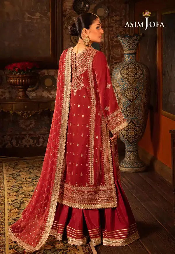 Asim Jofa | Makhmal Wedding Velvet 23 | AJMM-10 - Pakistani Designer Dress - by Asim Jofa | Type: Formal - 100% Original at Saira Sultan