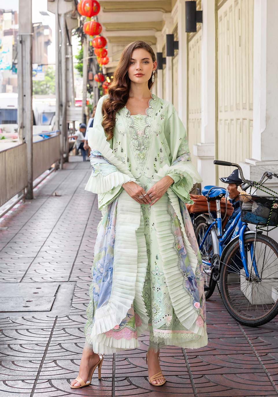 Zarqash | Luxury Lawn 25 | ZQLU 005 ELLIS XS Mint Green Lawn