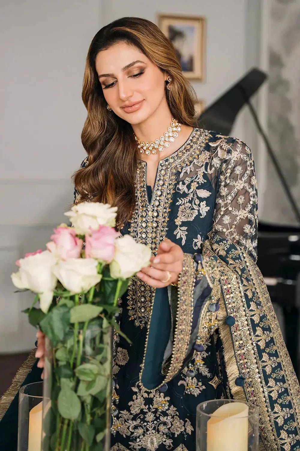 Baroque | Chantelle Embroidered Collection | CH12-01 - Pakistani Designer Dress - by Baroque | Type: Formal - 100% Original at Saira Sultan