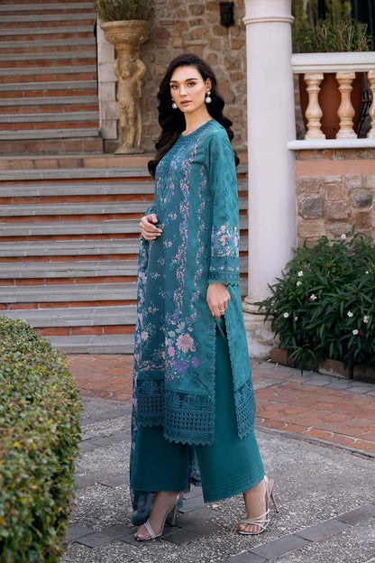 Afrozeh | Damask The Holiday Edit 25 | Eden A XL Teal Lawn