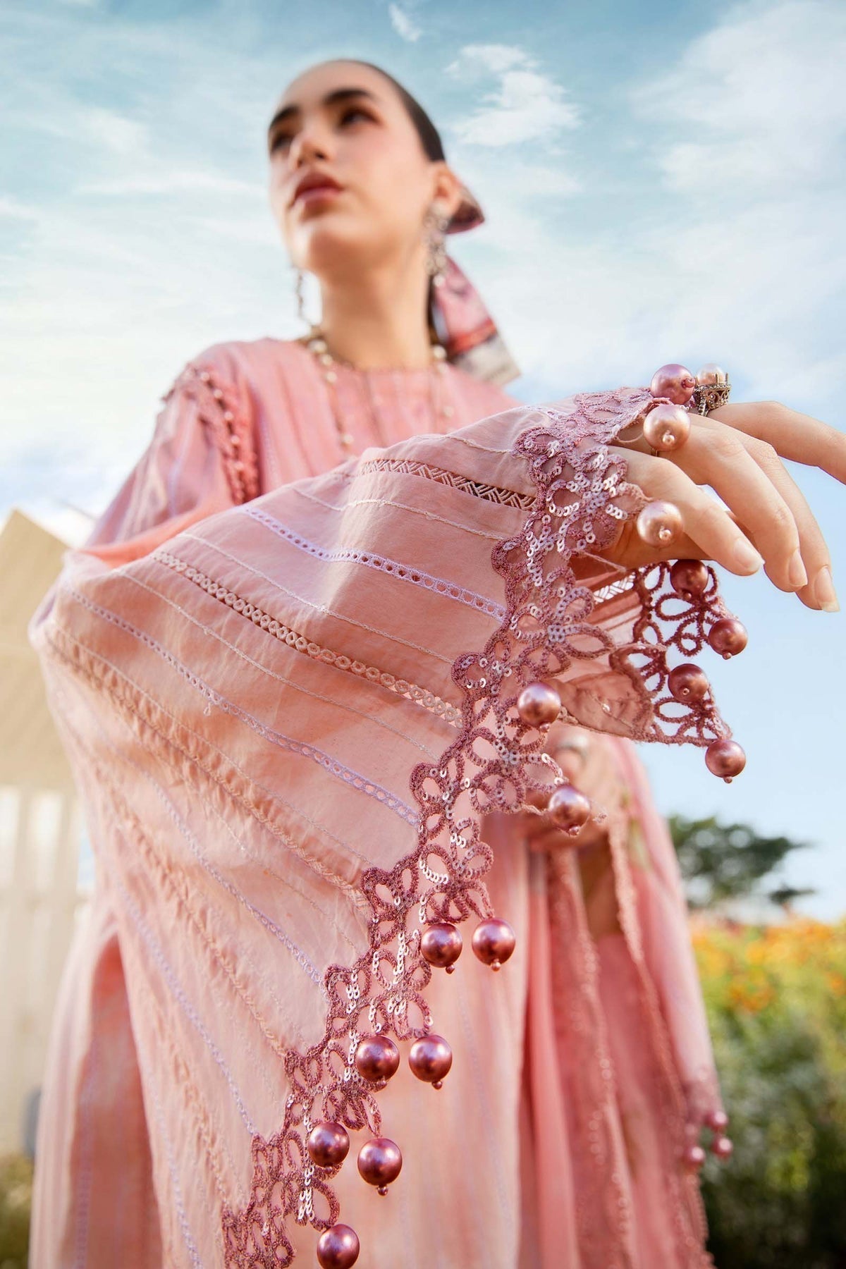 Maria B | M Prints 25 | MPT-2506-A M Pink Lawn