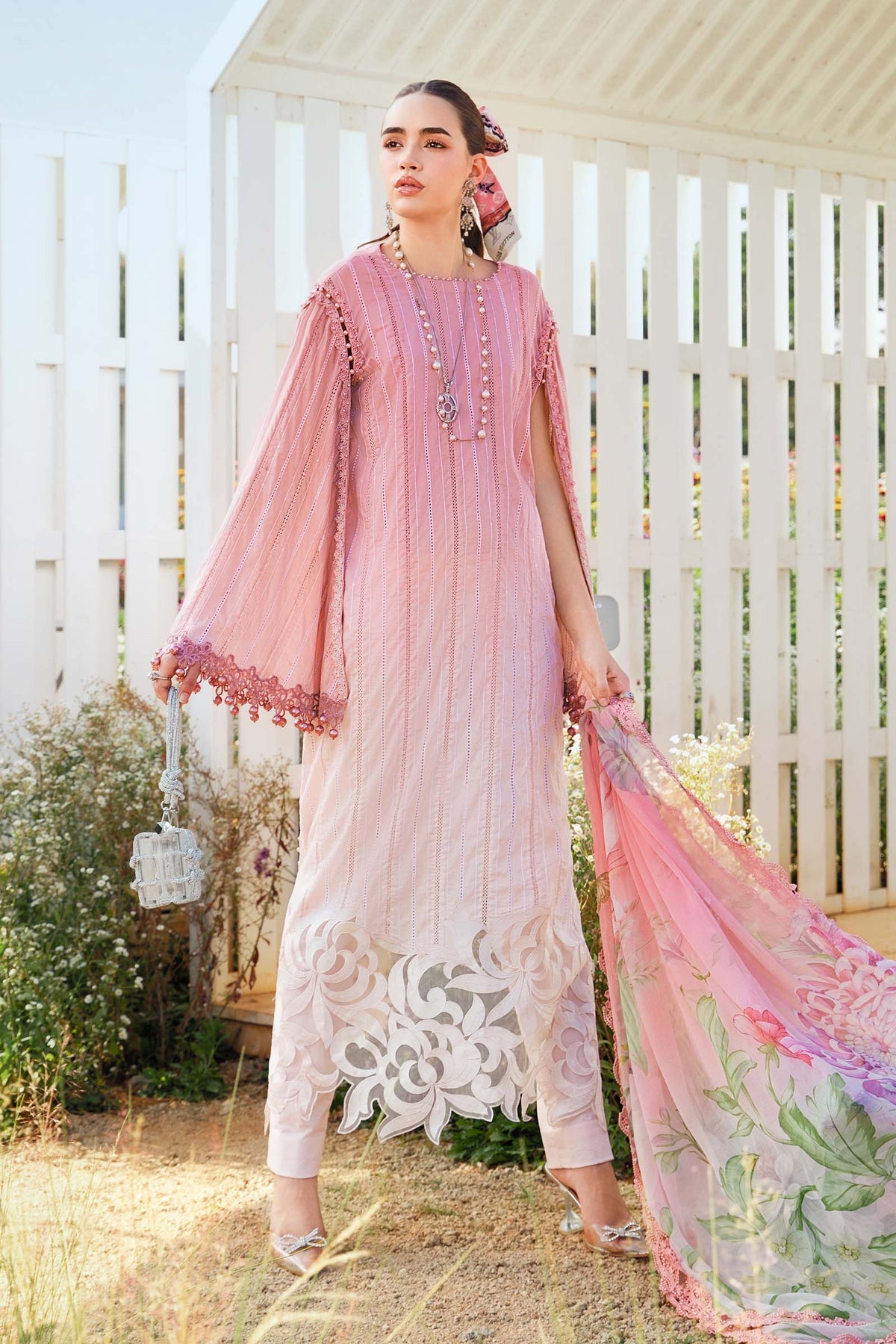 Maria B | M Prints 25 | MPT-2506-A XS Pink Lawn