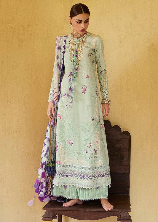 Suffuse | Eid Lawn 25 | LARA XS Mint Green Organza