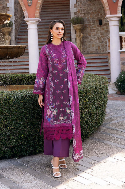 Afrozeh | Damask The Holiday Edit 25 | Eden B XS Plum Lawn