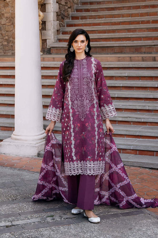 Afrozeh | Damask The Holiday Edit 25 | Anisa A XS Magenta Lawn