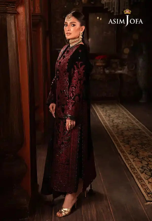Asim Jofa | Makhmal Wedding Velvet 23 | AJMM-12 - Pakistani Designer Dress - by Asim Jofa | Type: Formal - 100% Original at Saira Sultan