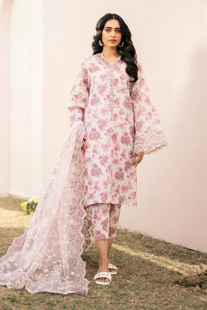 Baroque | Luxury Pret 24 | LAWN UF-592 - Pakistani Designer Dress - by Baroque | Type: Luxury - 100% Original at Saira Sultan