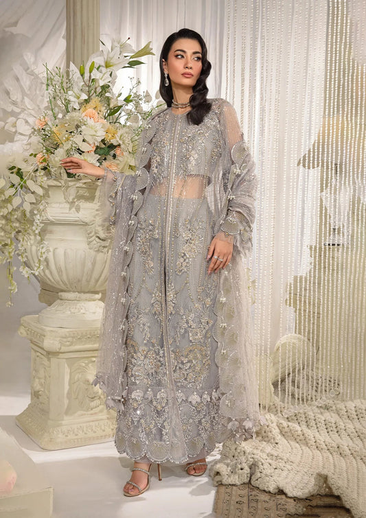 Elaf Premium | Evara Formals 24 | EFE-04 DOVE - Pakistani Designer Dress - by Elaf Premium | Type: The Formal Exhibit - 100% Original at Saira Sultan