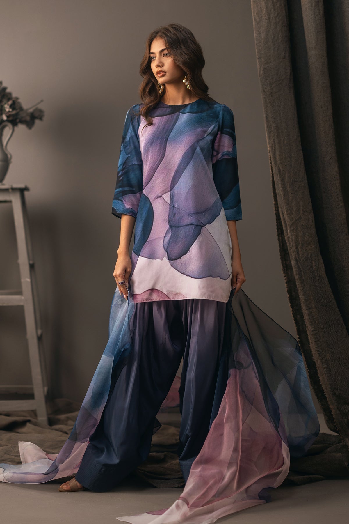 Erum Khan | Beyond Basic | URBAN BLOSSOM - Pakistani Designer Dress - by Erum Khan | Type: Ladies Clothes - 100% Original at Saira Sultan