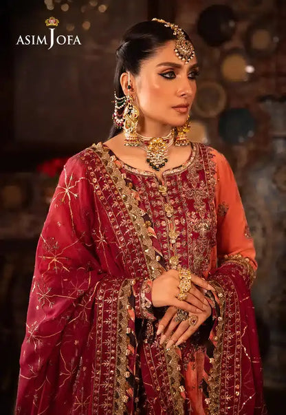 Asim Jofa | Makhmal Wedding Velvet 23 | AJMM-01 - Pakistani Designer Dress - by Asim Jofa | Type: Bridal - 100% Original at Saira Sultan