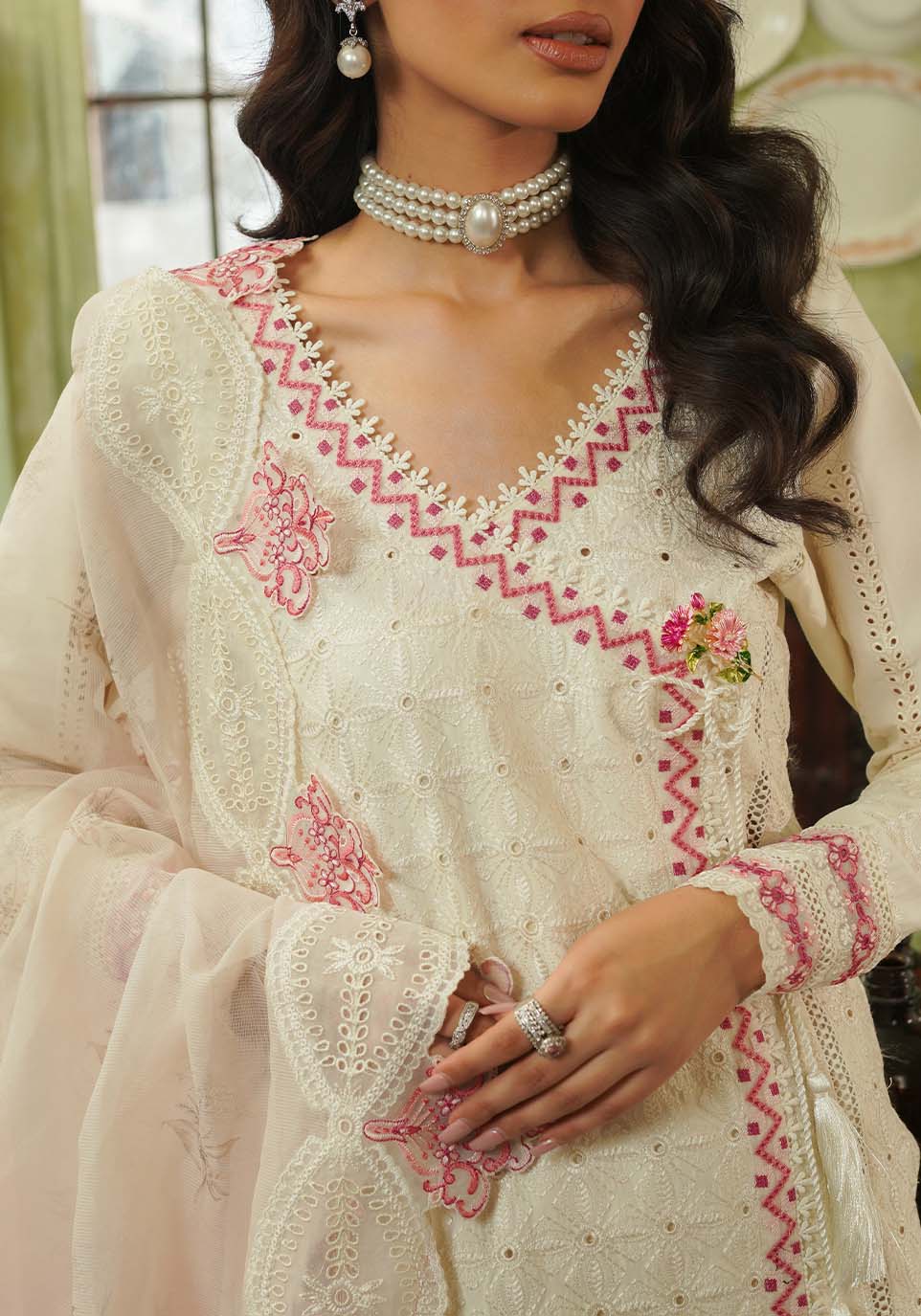 Zarqash | Tresor Luxury Lawn 24 | ZQT 006 IDA - Pakistani Designer Dress - by Zarqash | Type: Luxury - 100% Original at Saira Sultan