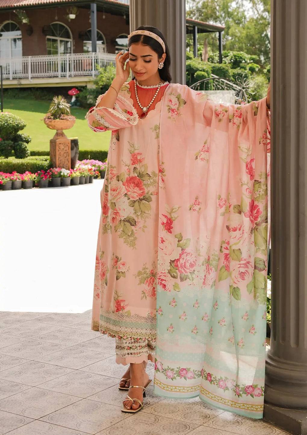 Elaf Premium | Printed Collection 24 | EEP-01B - Petal Pulse - Pakistani Designer Dress - by Elaf Premium | Type: Casuals - 100% Original at Saira Sultan