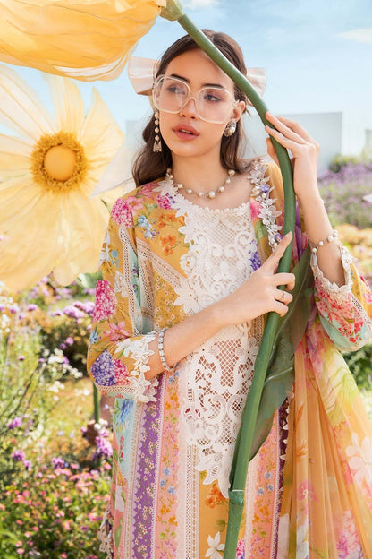 Maria B | M Prints 25 | MPT-2509-A L Pink Lawn