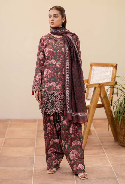 Adans Libas | Prints Eid Edit | 26667 XS Olive Haze Lawn