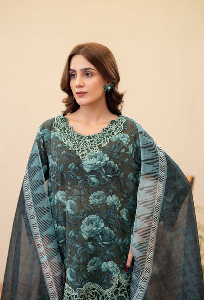 Adans Libas | Prints Eid Edit | 26668 M Mid Green Lawn