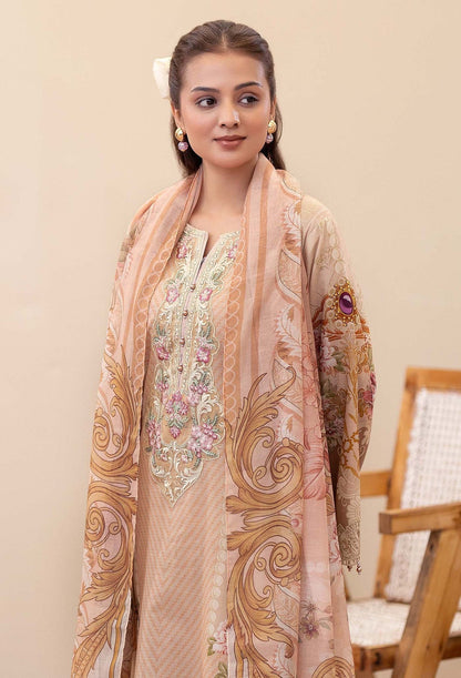Adans Libas | Prints Eid Edit | 26669 L Pale Peach Lawn