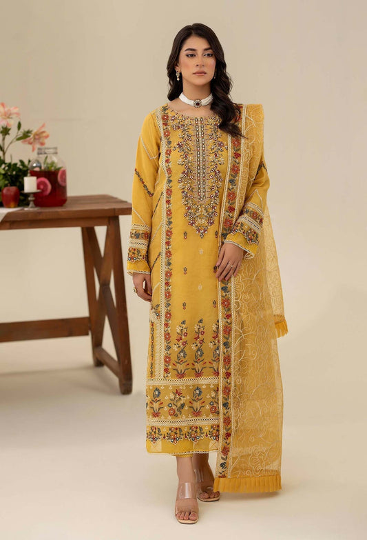Adans Libas | Tissue De Luxe | DELUXE 444413 XS Mustard Yellow Organza