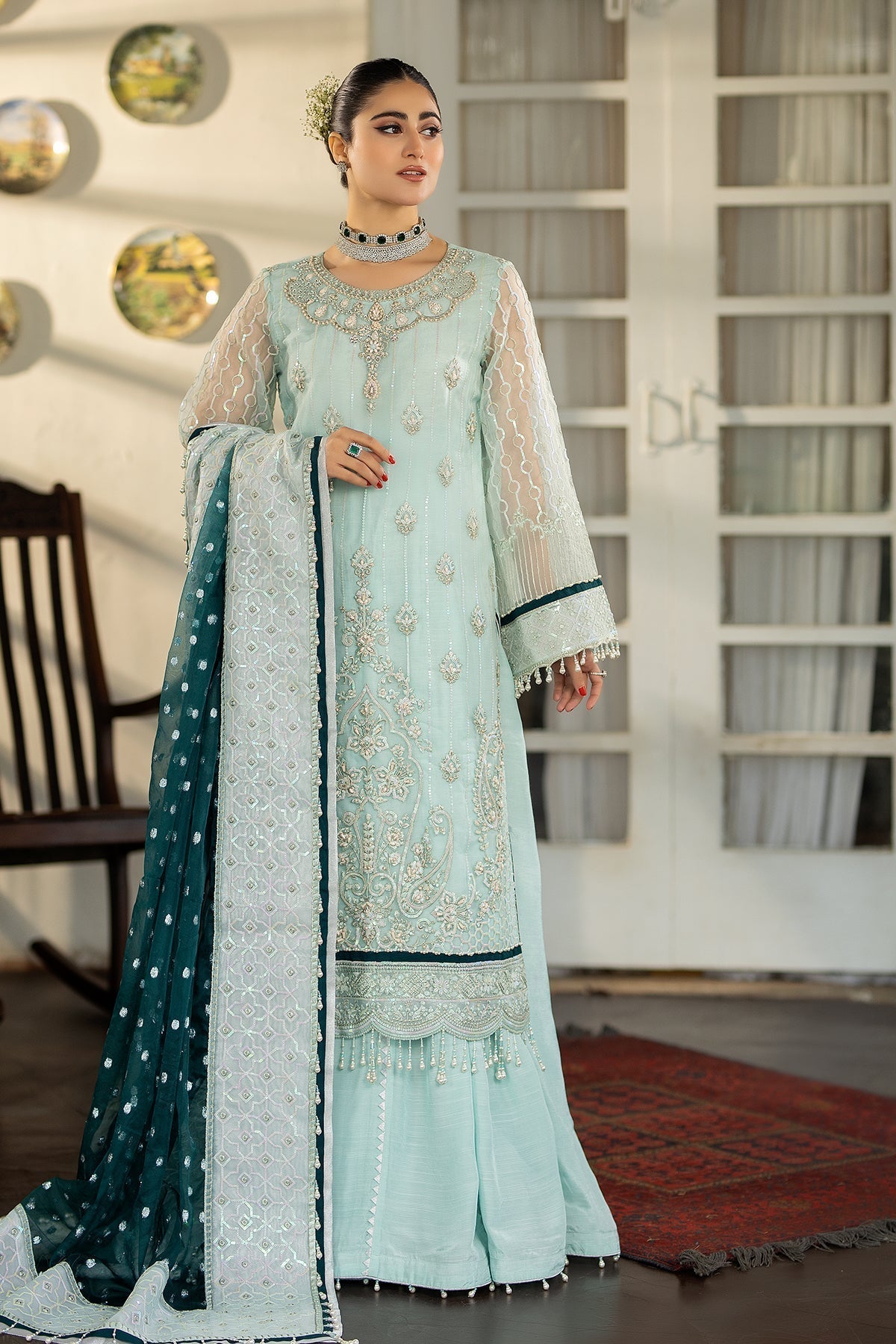 Raeesa Premium | Dehleez Formals | DL-1022 Afsaana -E- Poshak - Pakistani Designer Dress - by Raeesa Premium | Type: Formal - 100% Original at Saira Sultan