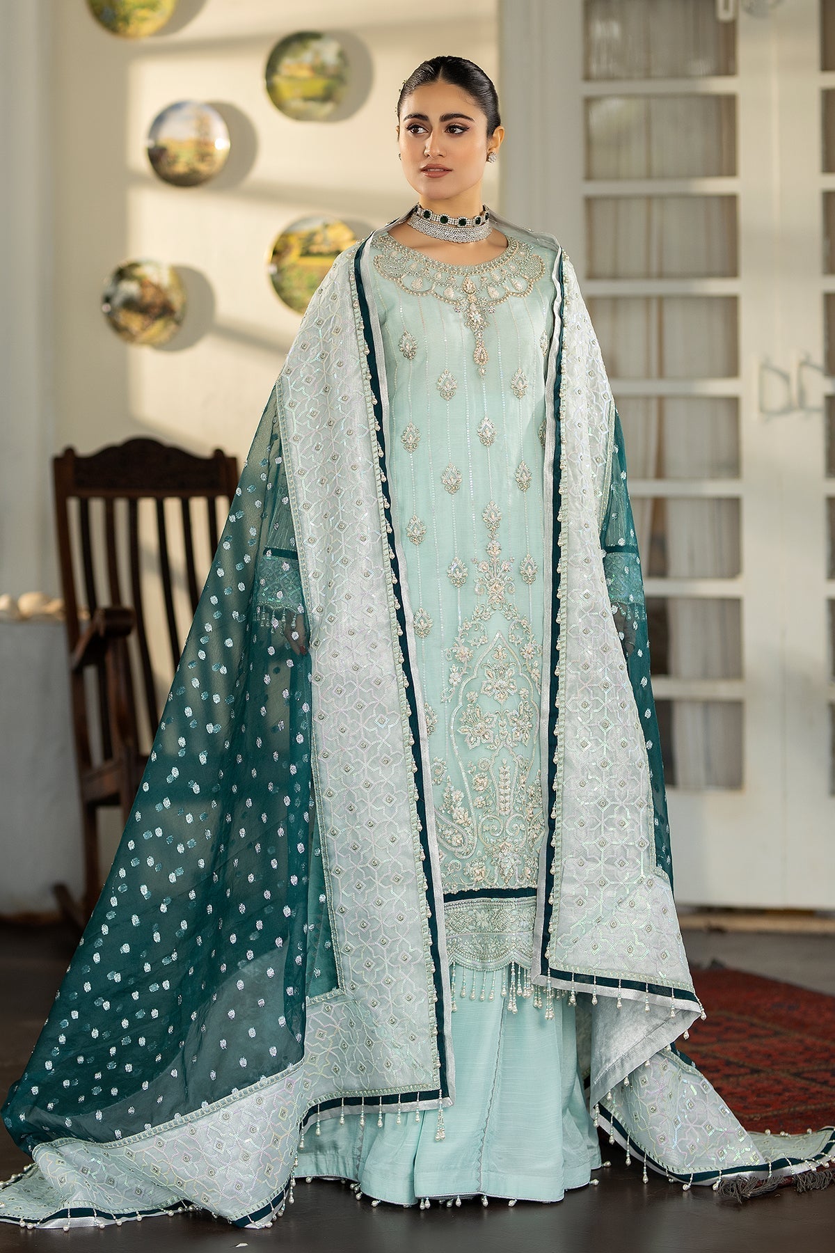 Raeesa Premium | Dehleez Formals | DL-1022 Afsaana -E- Poshak - Pakistani Designer Dress - by Raeesa Premium | Type: Formal - 100% Original at Saira Sultan