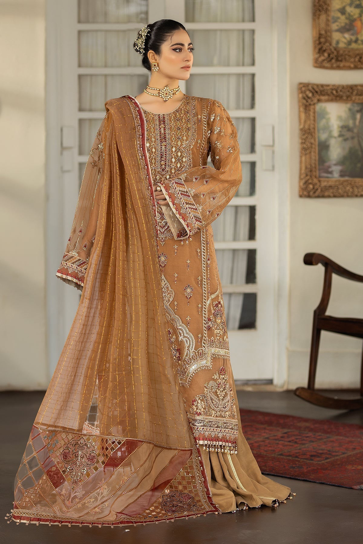 Raeesa Premium | Dehleez Formals | DL-1025 Tarz -E- Zameen - Pakistani Designer Dress - by Raeesa Premium | Type: Formal - 100% Original at Saira Sultan