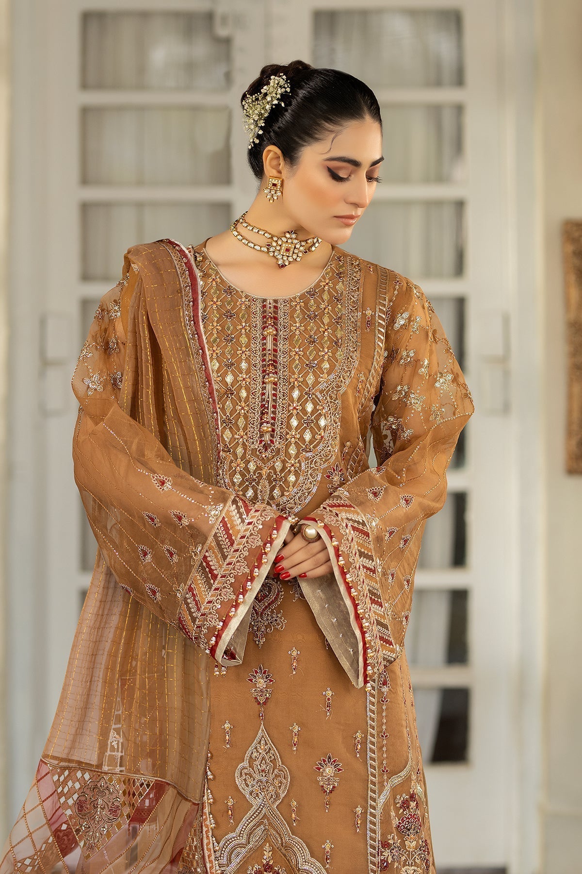 Raeesa Premium | Dehleez Formals | DL-1025 Tarz -E- Zameen - Pakistani Designer Dress - by Raeesa Premium | Type: Formal - 100% Original at Saira Sultan