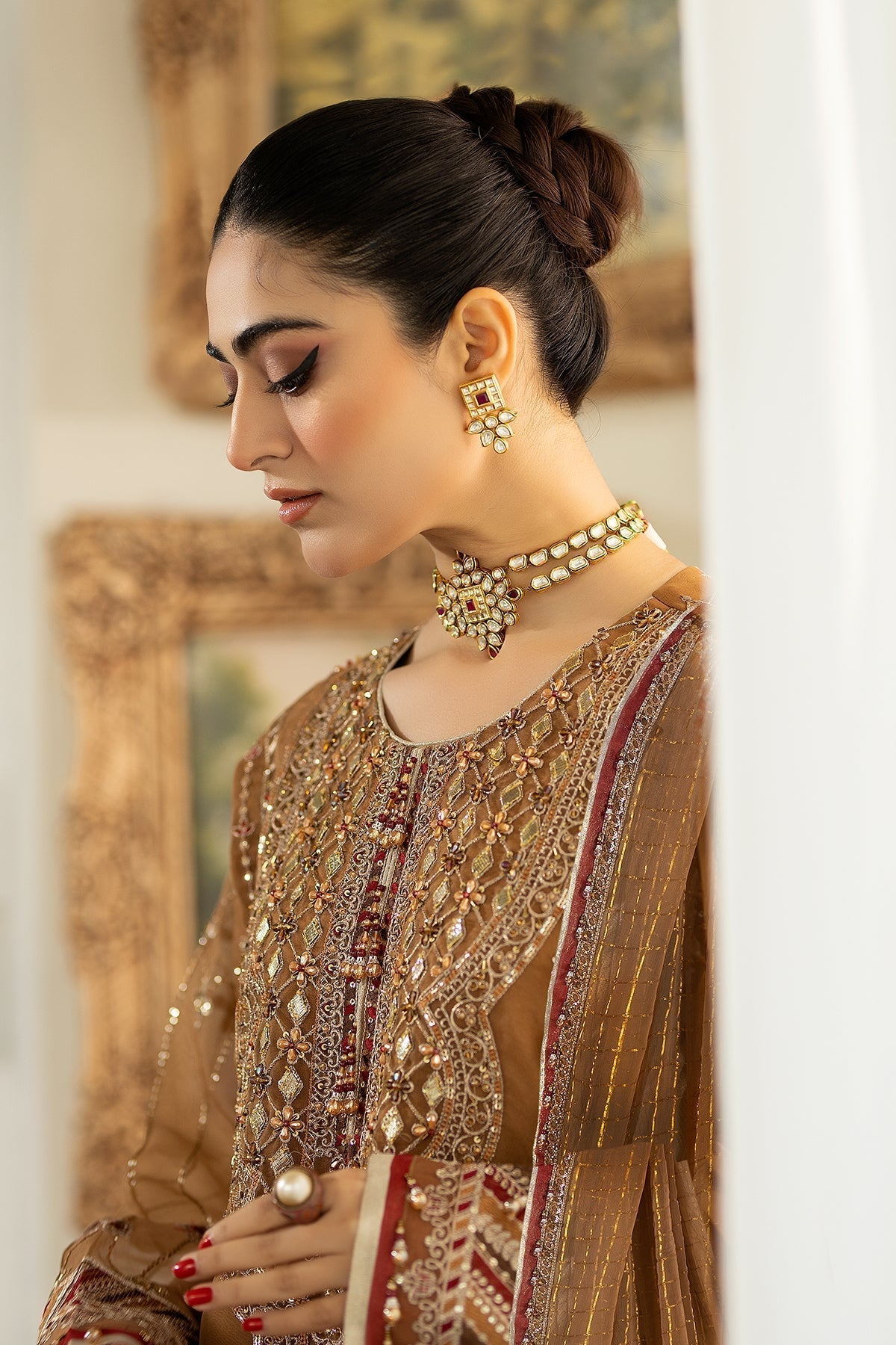 Raeesa Premium | Dehleez Formals | DL-1025 Tarz -E- Zameen - Pakistani Designer Dress - by Raeesa Premium | Type: Formal - 100% Original at Saira Sultan
