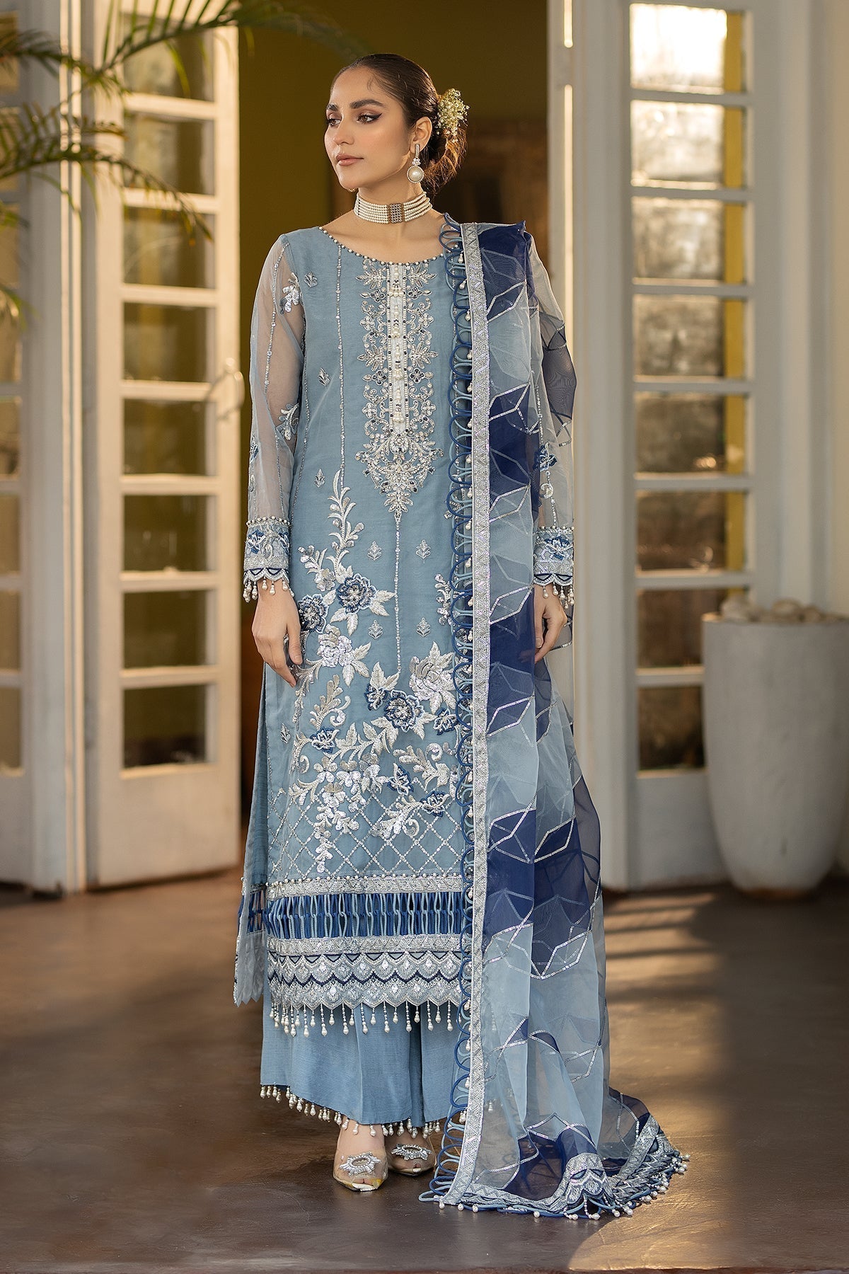 Raeesa Premium | Dehleez Formals | DL-1028 Khayali - Pakistani Designer Dress - by Raeesa Premium | Type: Formal - 100% Original at Saira Sultan