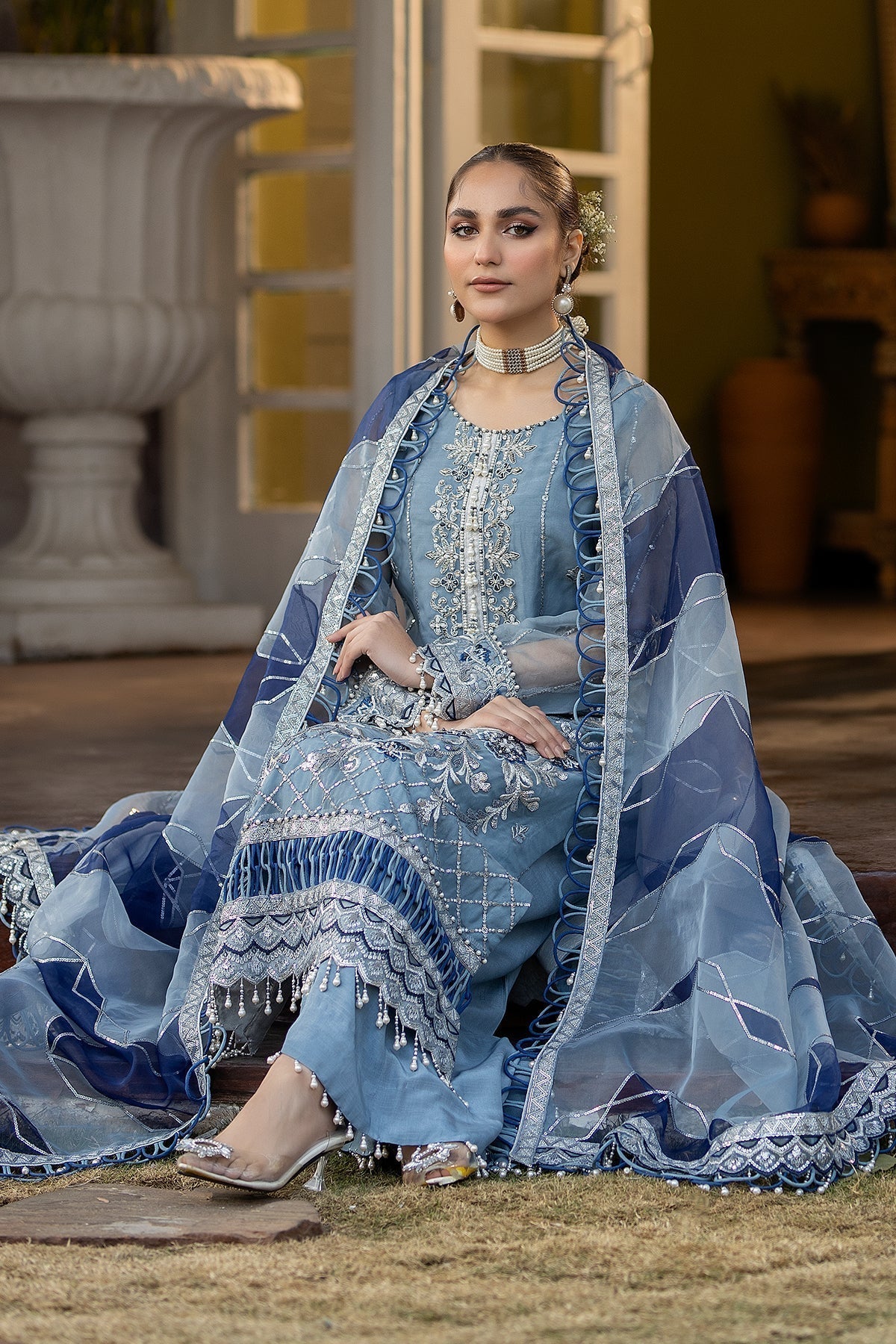 Raeesa Premium | Dehleez Formals | DL-1028 Khayali - Pakistani Designer Dress - by Raeesa Premium | Type: Formal - 100% Original at Saira Sultan