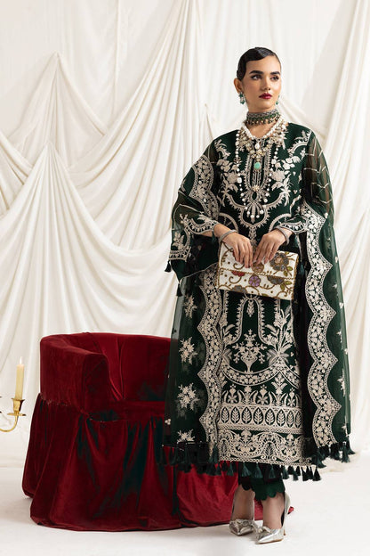 Alizeh | Formals Collection | Clara B (GREEN) - Pakistani Designer Dress - by Alizeh | Type: Formal - 100% Original at Saira Sultan
