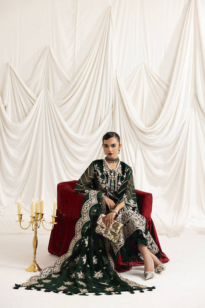 Alizeh | Formals Collection | Clara B (GREEN) - Pakistani Designer Dress - by Alizeh | Type: Formal - 100% Original at Saira Sultan