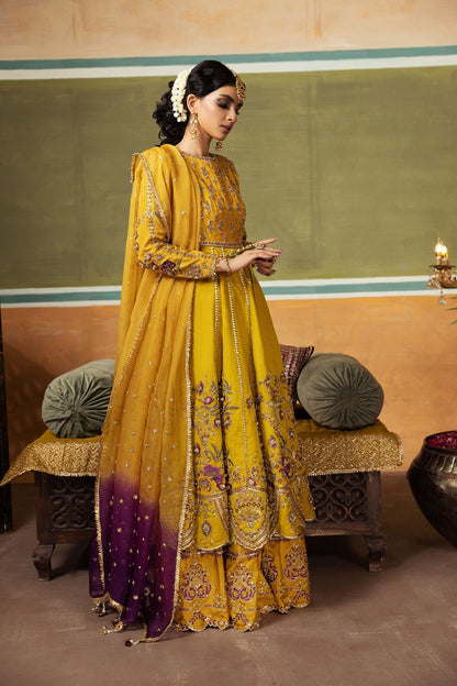 Erum Khan | Begham Jaan Bridal Formals | SEPIA - Pakistani Designer Dress - by Erum Khan | Type: Bridal - 100% Original at Saira Sultan