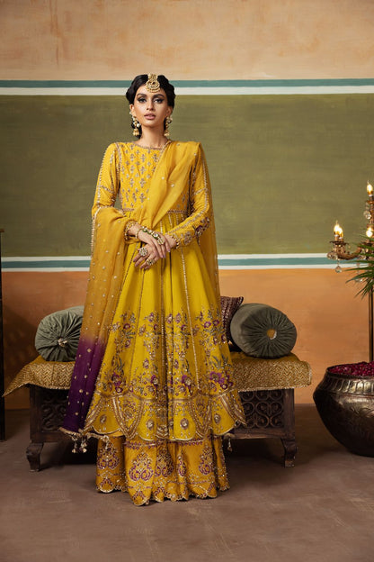 Erum Khan | Begham Jaan Bridal Formals | SEPIA - Pakistani Designer Dress - by Erum Khan | Type: Bridal - 100% Original at Saira Sultan