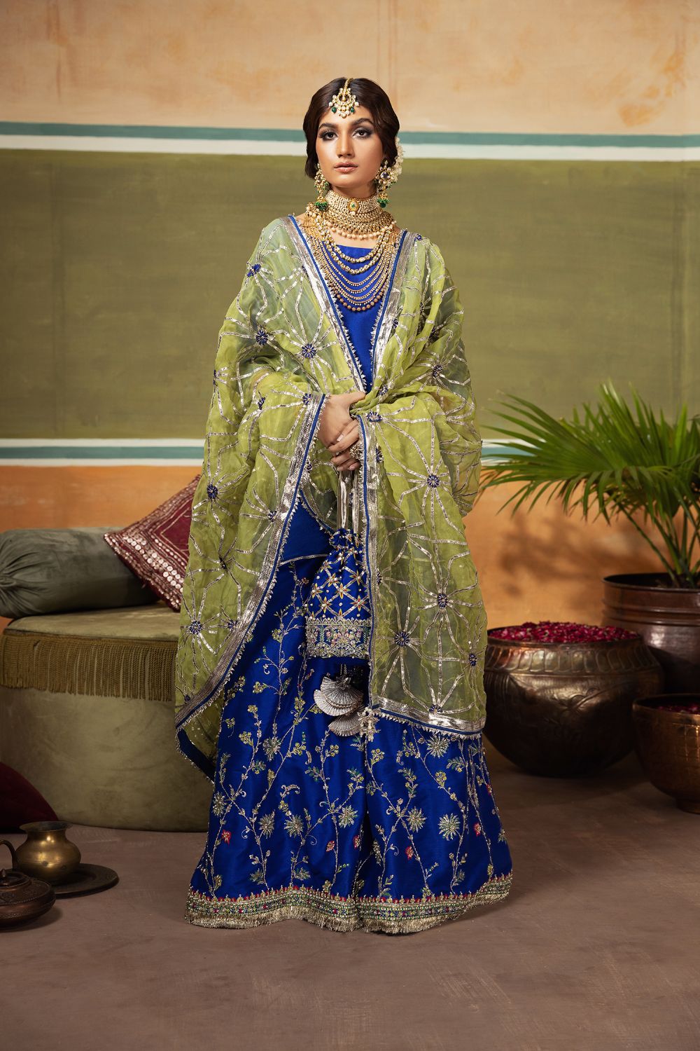 Erum Khan | Begham Jaan Bridal Formals | GULMOHAR - Pakistani Designer Dress - by Erum Khan | Type: Bridal - 100% Original at Saira Sultan