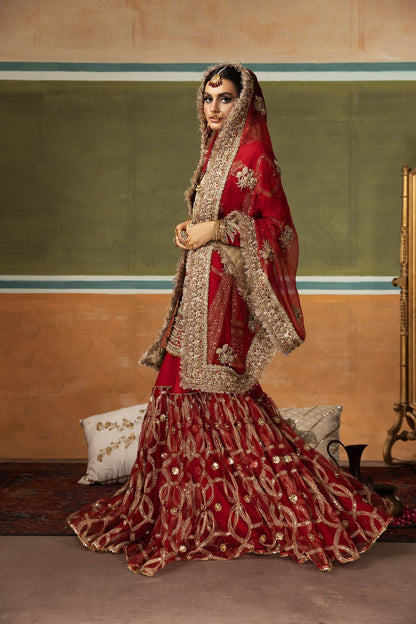 Erum Khan | Begham Jaan Bridal Formals | AMAR - Pakistani Designer Dress - by Erum Khan | Type: Bridal - 100% Original at Saira Sultan