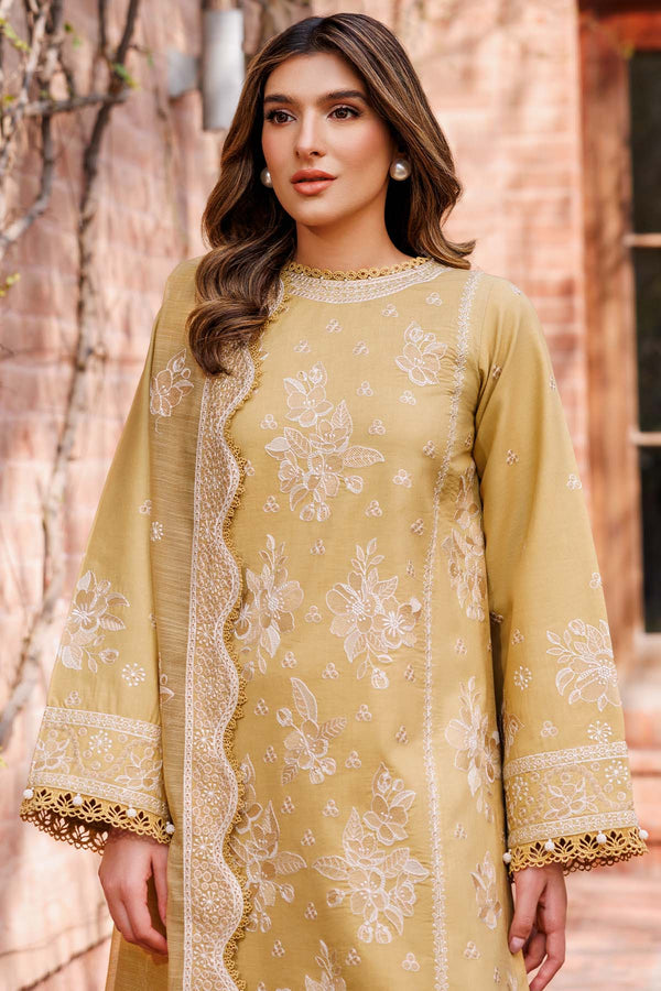 Farasha | Summer Weaves Embroidered Lawn | Tuscany Dream L Golden Lawn