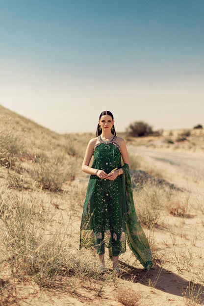 Noor By Saadia Asad | Eid Handwork Laserkari Lawn 24 | D8 - Pakistani Designer Dress - by Noor by Saadia Asad | Type: Luxury - 100% Original at Saira Sultan
