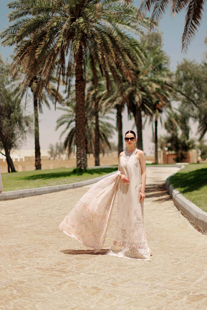 Noor By Saadia Asad | Eid Handwork Laserkari Lawn 24 | D2 - Pakistani Designer Dress - by Noor by Saadia Asad | Type: Luxury - 100% Original at Saira Sultan