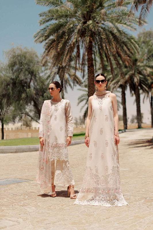 Noor By Saadia Asad | Eid Handwork Laserkari Lawn 24 | D2 - Pakistani Designer Dress - by Noor by Saadia Asad | Type: Luxury - 100% Original at Saira Sultan
