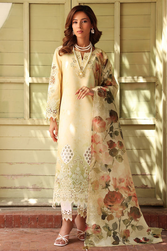 Alizeh | Embroidered Printed Festive Edit 25 | AF-EPL-7038-MIA XS Cream Lawn