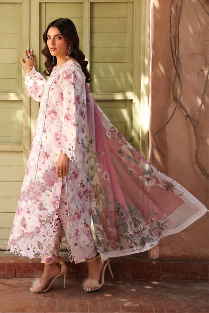 Alizeh | Embroidered Printed Festive Edit 25 | AF-EPL-7033-LIOR XL White Lawn