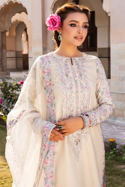 Saad Shaikh | Jahan Festive Collection | HOOR XL Cream Raw Silk